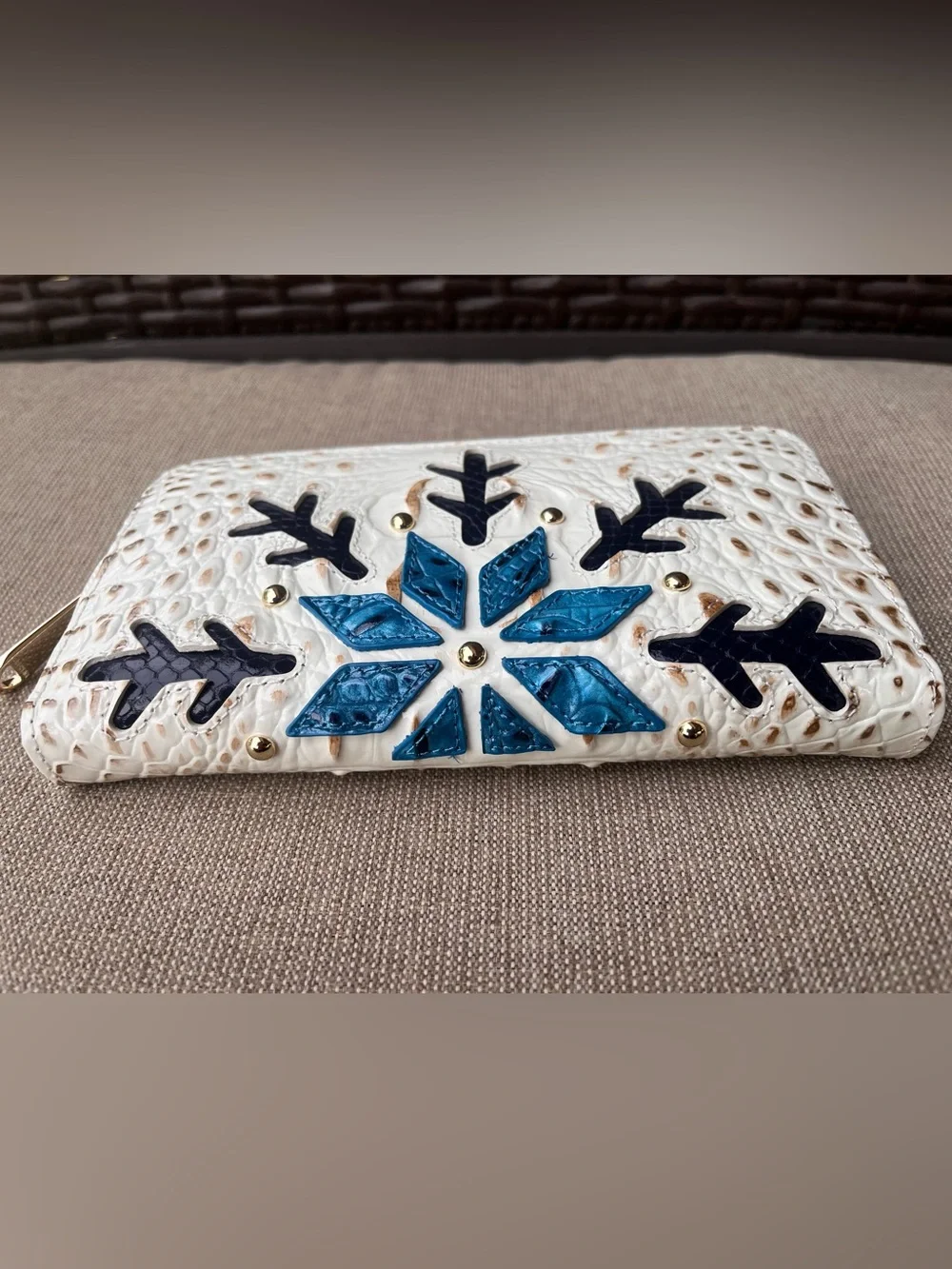 NWT Brahmin SURI in SNOWBALL DRIFT Melbourne Wallet